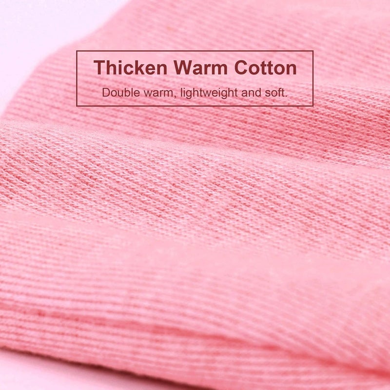 DRESHOW BQUBO Newborn Baby Girls Hats Mittens Set Hospital Hat Beanie Infant Bow Hats Baby Cotton Gloves for 0-6 Months - Image 4